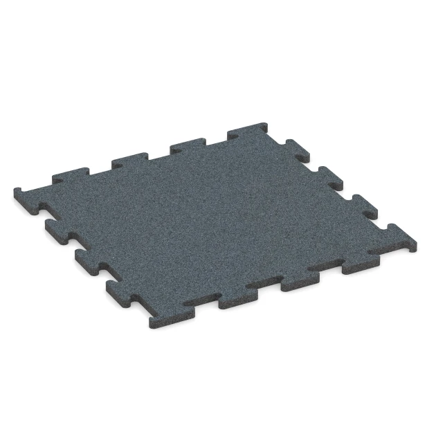 Fitness Performance Elite gumová podlaha do fitness von WARCO im Farbdesign Kapradinová zelená mit den Abmessungen 50 x 50 x 1,5 cm | 0,25 m². Produktfoto von Artikel 6165 in der Aufsicht von schräg vorne.