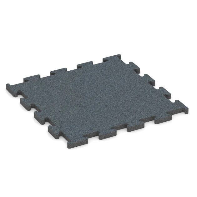Fitness Performance Elite gumová podlaha do fitness von WARCO im Farbdesign Kapradinová zelená mit den Abmessungen 50 x 50 x 2 cm | 0,25 m². Produktfoto von Artikel 6167 in der Aufsicht von schräg vorne.