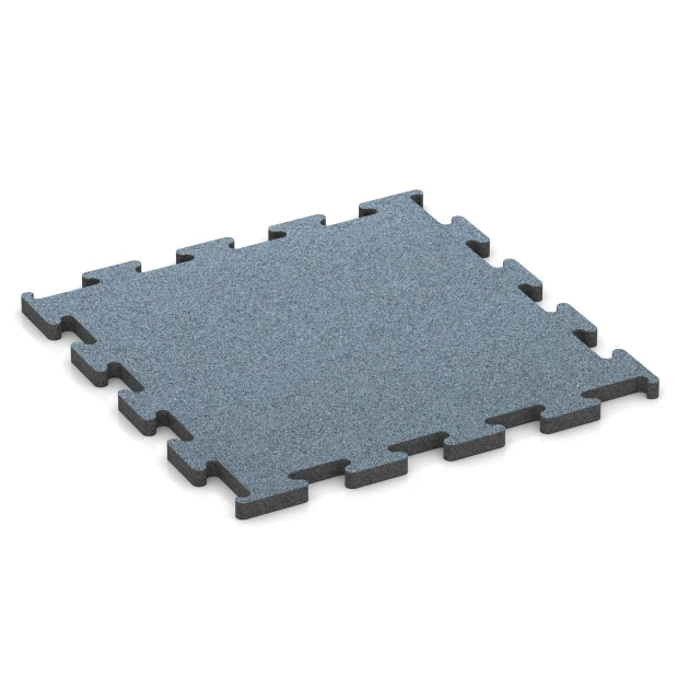 Fitness Performance Elite gumová podlaha do fitness von WARCO im Farbdesign Patinované stříbro mit den Abmessungen 50 x 50 x 2 cm | 0,25 m². Produktfoto von Artikel 6168 in der Aufsicht von schräg vorne.