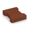 Zámková dlažba von WARCO im Farbdesign Cihlově červená mit den Abmessungen 20 × 16,5 × 4,3 cm | 0,0278 m². Produktfoto von Artikel 4460 in der Aufsicht von schräg vorne.