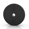 Bumper Plate Slim von WARCO im Farbdesign Antracit mit den Abmessungen 15 kg | ø 45,4 x 5,85 cm. Produktfoto von Artikel 6088 in der Aufsicht von schräg vorne.