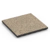 Terasová dlaždice Classic von WARCO im Farbdesign Travertin mit den Abmessungen 50 x 50 x 4 cm. Produktfoto von Artikel 6369 in der Aufsicht von schräg vorne.