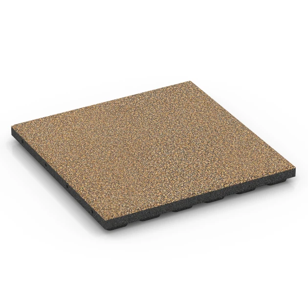 Terasová dlaždice Classic von WARCO im Farbdesign Ratan mit den Abmessungen 50 x 50 x 4 cm. Produktfoto von Artikel 6371 in der Aufsicht von schräg vorne.