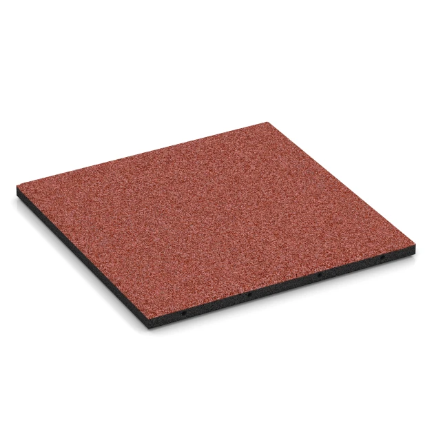 Dopadová dlažba –  95 cm von WARCO im Farbdesign Rajčatově červená mit den Abmessungen 500 x 500 x 30 mm. Produktfoto von Artikel 6128 in der Aufsicht von schräg vorne.