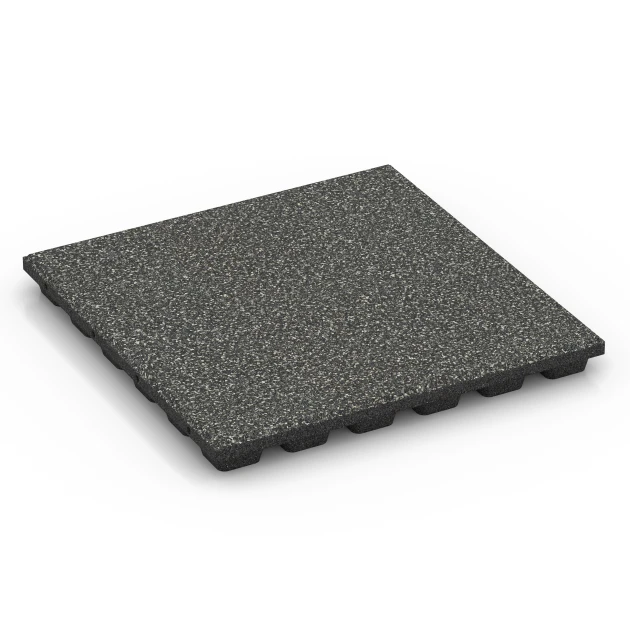 Dopadová dlažba – 160 cm von WARCO im Farbdesign Tmavě šedá žula mit den Abmessungen 50 x 50 x 4,8 cm. Produktfoto von Artikel 6431 in der Aufsicht von schräg vorne.