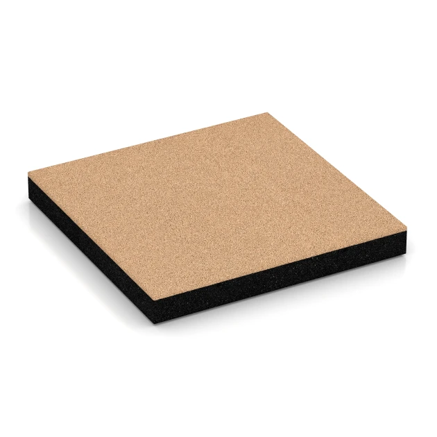 Tlumicí deska – 180 cm von WARCO im Farbdesign Pískově béžová mit den Abmessungen 50 x 50 x 6 cm. Produktfoto von Artikel 6270 in der Aufsicht von schräg vorne.