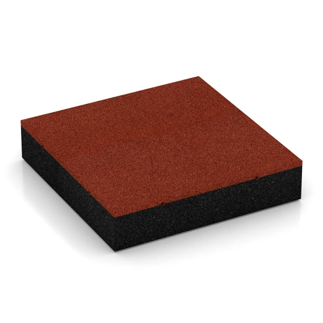 Dopadová dlaždice – 300 cm von WARCO im Farbdesign Cihlově červená mit den Abmessungen 50 x 50 x 11 cm | 0,25 m². Produktfoto von Artikel 6278 in der Aufsicht von schräg vorne.
