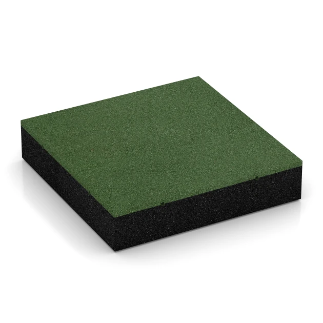 Dopadová dlaždice – 300 cm von WARCO im Farbdesign Travní zelená mit den Abmessungen 50 x 50 x 11 cm | 0,25 m². Produktfoto von Artikel 6279 in der Aufsicht von schräg vorne.