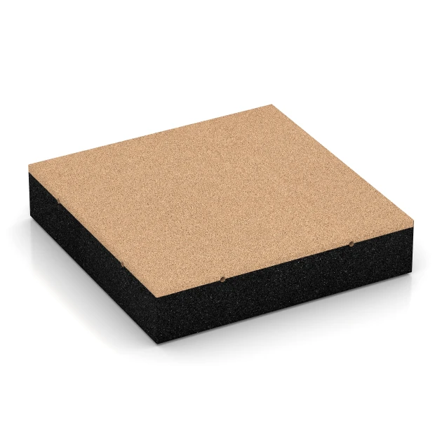 Tlumicí deska – 300 cm von WARCO im Farbdesign Pískově béžová mit den Abmessungen 50 x 50 x 11 cm. Produktfoto von Artikel 6282 in der Aufsicht von schräg vorne.