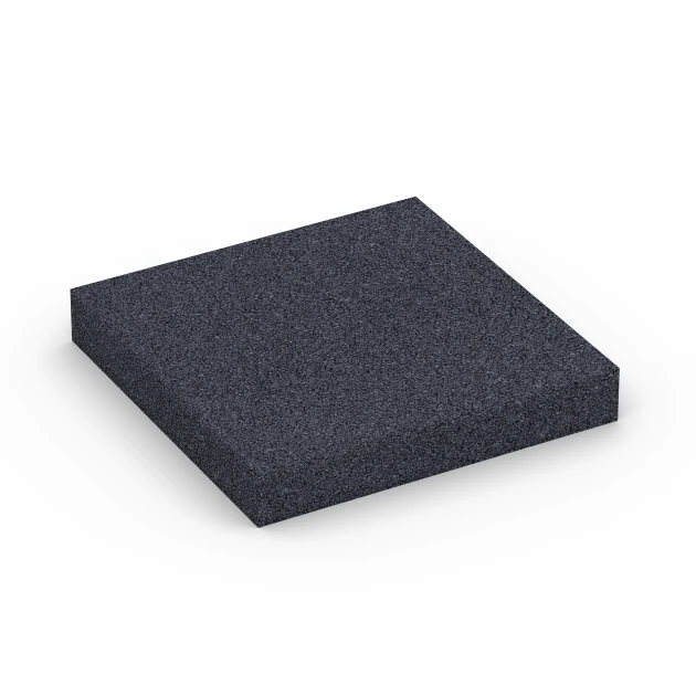 Fitness Performance Elite Tréninková Podlaha von WARCO im Farbdesign Antracit mit den Abmessungen 100 × 100 × 1,5 cm. Produktfoto von Artikel 6175 in der Aufsicht von schräg vorne.