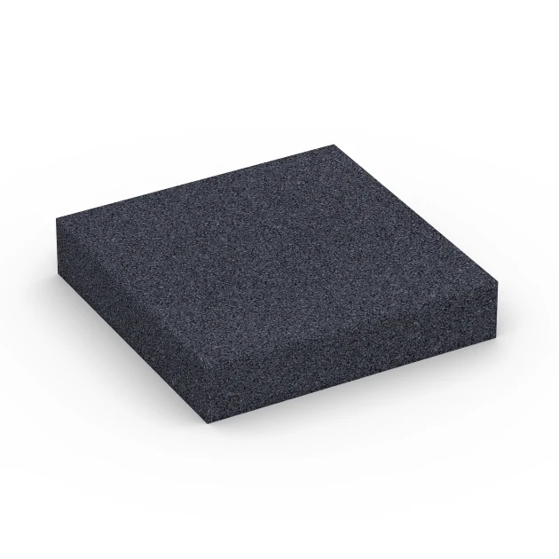 Fitness Performance Elite Tréninková Podlaha von WARCO im Farbdesign Antracit mit den Abmessungen 100 × 100 × 2 cm. Produktfoto von Artikel 6176 in der Aufsicht von schräg vorne.
