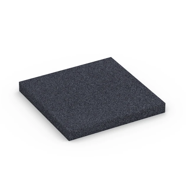 Fitness Performance Elite Tréninková Podlaha von WARCO im Farbdesign Antracit mit den Abmessungen 100 × 100 × 1 cm. Produktfoto von Artikel 6177 in der Aufsicht von schräg vorne.