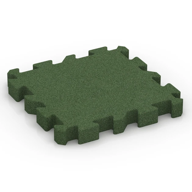 Dopadová dlaždice – 220 cm von WARCO im Farbdesign Travní zelená mit den Abmessungen 50 x 50 x 6 cm | 0,25 m². Produktfoto von Artikel 6407 in der Aufsicht von schräg vorne.