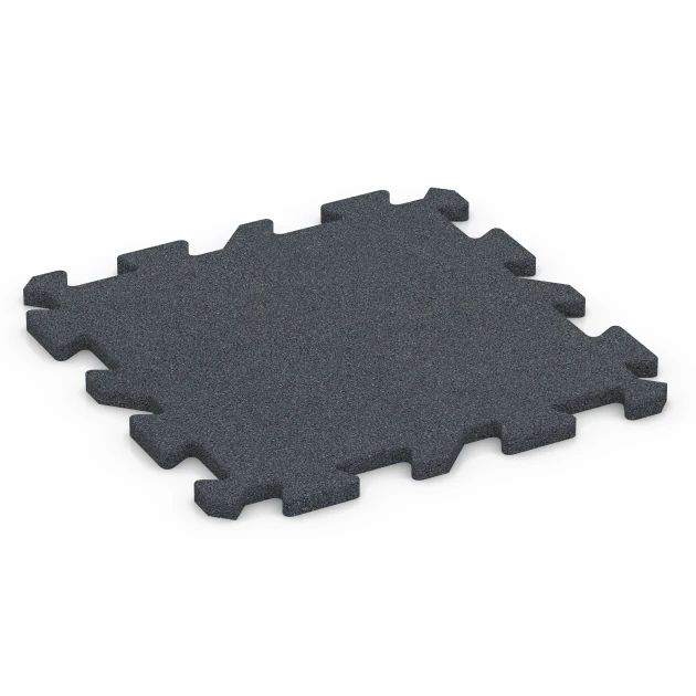 Puzzle dlaždice na dětské hřiště von WARCO im Farbdesign Břidlicová šedá mit den Abmessungen 50 x 50 x 2 cm | 0,25 m². Produktfoto von Artikel 6315 in der Aufsicht von schräg vorne.
