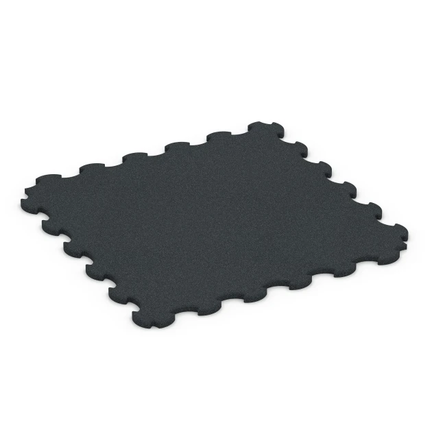 Gumová podložka pro psy von WARCO im Farbdesign Antracit mit den Abmessungen 102,5 x 102,5 x 2,2 cm | 1,05 m². Produktfoto von Artikel 7085 in der Aufsicht von schräg vorne.