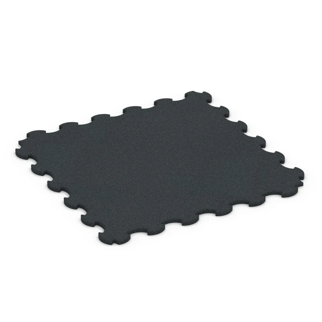 Fitness Ochranná Podložka von WARCO im Farbdesign Antracit mit den Abmessungen 102,5 x 102,5 x 2 cm | 1,05 m². Produktfoto von Artikel 6377 in der Aufsicht von schräg vorne.