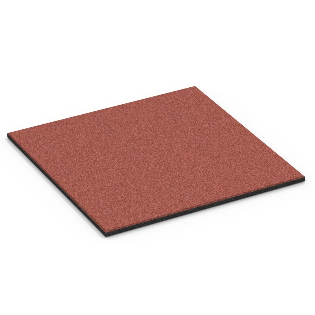 Gumová stájová rohož von WARCO im Farbdesign Cihlově červená mit den Abmessungen 100 x 100 x 3 cm | 1,00 m². Produktfoto von Artikel 6380 in der Aufsicht von schräg vorne.