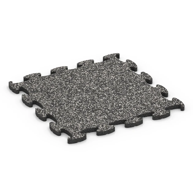 Fitness Max Floor System von WARCO im Farbdesign Tmavě šedá žula mit den Abmessungen 46 x 46 x 1,8 cm. Produktfoto von Artikel 6859 in der Aufsicht von schräg vorne.