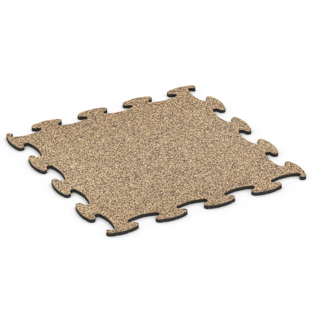 Podlaha pro psí sport von WARCO im Farbdesign Ratan mit den Abmessungen 98 x 98 × 1,8 cm. Produktfoto von Artikel 6813 in der Aufsicht von schräg vorne.