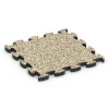 Dopadová puzzle podložka von WARCO im Farbdesign Travertin mit den Abmessungen 46 x 46 × 2,8 cm. Produktfoto von Artikel 6937 in der Aufsicht von schräg vorne.