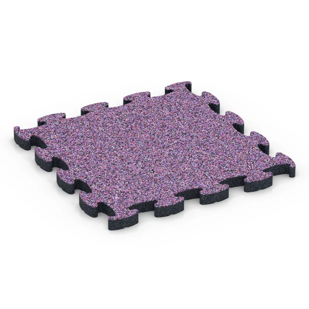 Terasová gumová dlažba von WARCO im Farbdesign Levandule mit den Abmessungen 44,6 x 44,6 × 2,8 cm. Produktfoto von Artikel 6945 in der Aufsicht von schräg vorne.
