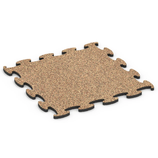 Fitness Active podlaha von WARCO im Farbdesign Terakota mit den Abmessungen 98 x 98 x 2,8 cm. Produktfoto von Artikel 6853 in der Aufsicht von schräg vorne.