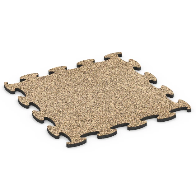 Fitness Active podlaha von WARCO im Farbdesign Ratan mit den Abmessungen 98 x 98 x 2,8 cm. Produktfoto von Artikel 6858 in der Aufsicht von schräg vorne.