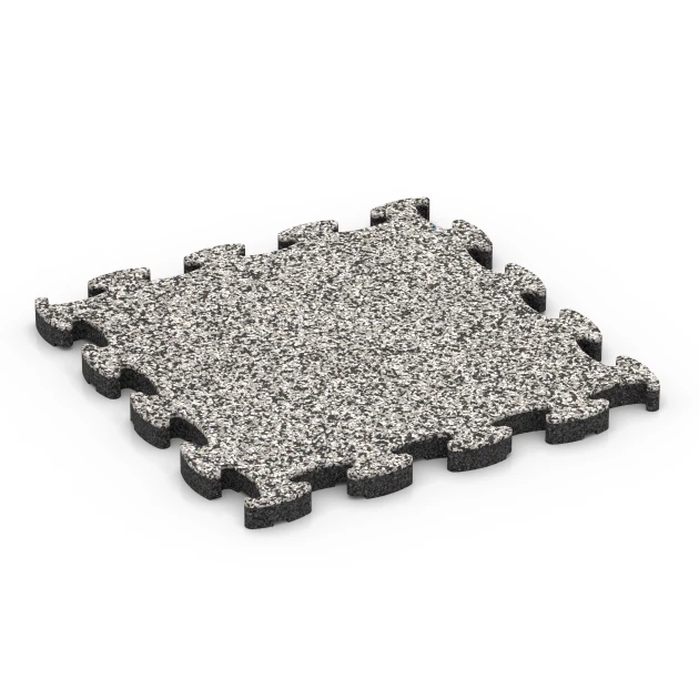 Klik dlaždice kamenný koberec von WARCO im Farbdesign Šedá žula mit den Abmessungen 30 x 30 x 1,8 cm. Produktfoto von Artikel 6815 in der Aufsicht von schräg vorne.
