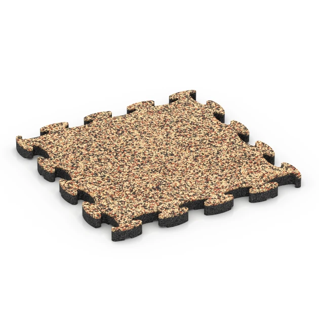 Klik dlaždice kamenný koberec von WARCO im Farbdesign Terakota mit den Abmessungen 30 x 30 x 1,8 cm. Produktfoto von Artikel 6817 in der Aufsicht von schräg vorne.