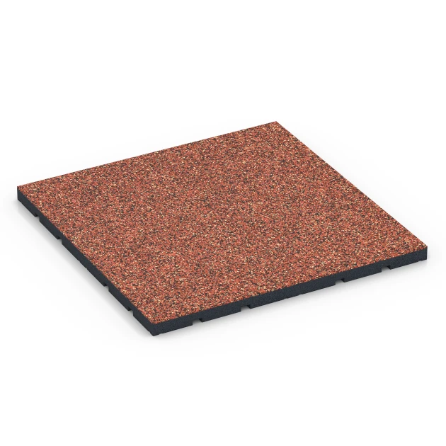 Sportovní podlaha pro venkovní fitness von WARCO im Farbdesign Etna mit den Abmessungen 60 x 60 x 3 cm | 0,36 m². Produktfoto von Artikel 7136 in der Aufsicht von schräg vorne.