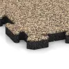 Detailaufnahme der Randausprägung von WARCO-Produkt 5935, Vnitřní podlahová dlaždice puzzle, Format 500 x 500 x 40 mm, Farbe Travertin.