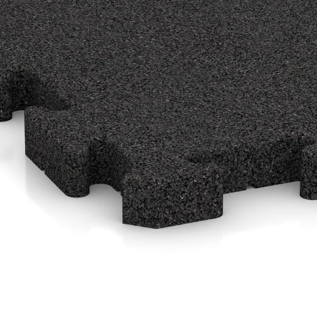 Detailaufnahme der Randausprägung von WARCO-Produkt 4076, Sportovní krytina pro psy HD, Format 1000 x 1000 x 40 mm, Farbe Antracit.