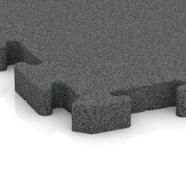 Detailaufnahme der Randausprägung von WARCO-Produkt 4073, Podlahová krytina pro psy, Format 1000 x 1000 x 40 mm, Farbe Šedá břidlice.
