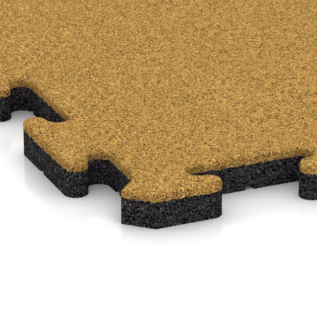Detailaufnahme der Randausprägung von WARCO-Produkt 5307, Venkovní dlaždice na klik, Format 500 x 500 x 30 mm, Farbe Citronová žlutá.