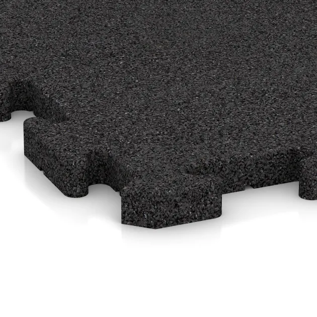 Detailaufnahme der Randausprägung von WARCO-Produkt 3354, Podlahová krytina pro psy, Format 1000 x 1000 x 30 mm, Farbe Antracit.