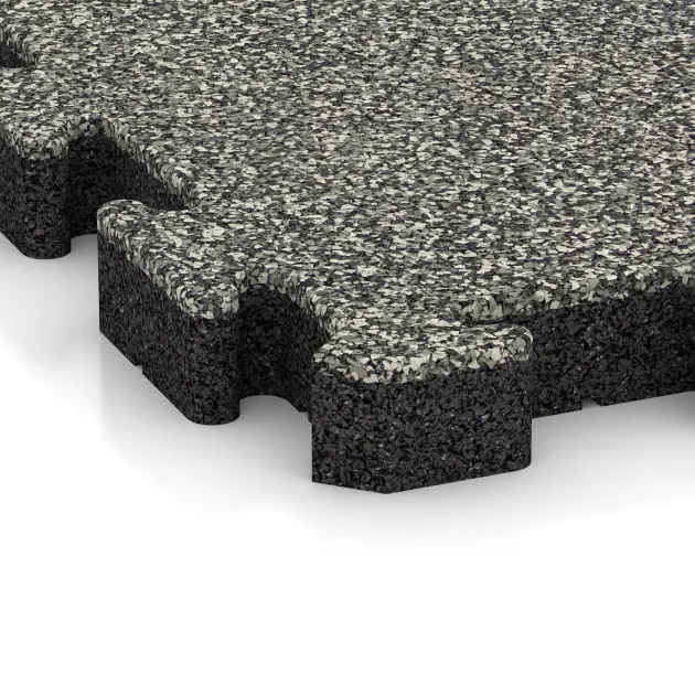 Detailaufnahme der Randausprägung von WARCO-Produkt 3022, Dlažba na terasu, Format 500 x 500 x 50 mm, Farbe Šedý granit.