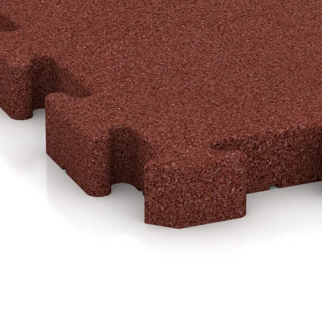 Detailaufnahme der Randausprägung von WARCO-Produkt 3133, Dlažba na terasu, Format 500 x 500 x 50 mm, Farbe Cihlově červená.