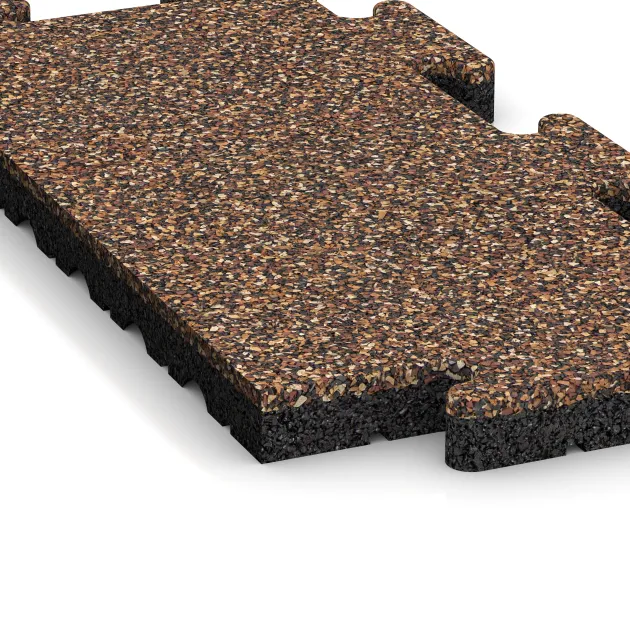 Detailaufnahme der Randausprägung von WARCO-Produkt 4890, Okrajová dlaždice HD, Format 500 x 235 x 30 mm, Farbe Kůra a Basto.