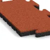 Detailaufnahme der Randausprägung von WARCO-Produkt 5315, Okrajová dlaždice, Format 500 x 235 x 30 mm, Farbe Světle červenooranžová.