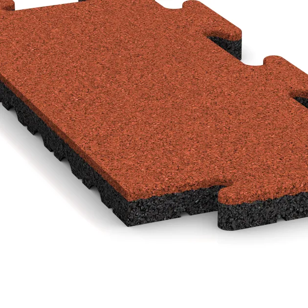Detailaufnahme der Randausprägung von WARCO-Produkt 5315, Okrajová dlaždice, Format 500 x 235 x 30 mm, Farbe Světle červenooranžová.