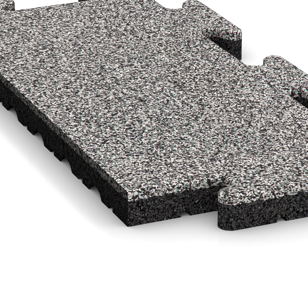 Detailaufnahme der Randausprägung von WARCO-Produkt 4847, Okrajová dlaždice, Format 500 x 235 x 30 mm, Farbe Šedý melange.