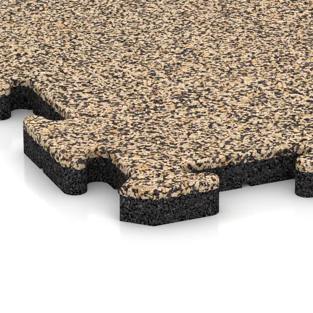 Detailaufnahme der Randausprägung von WARCO-Produkt 5041, Okrajová dlaždice HD, Format 1000 x 485 x 30 mm, Farbe Travertin.