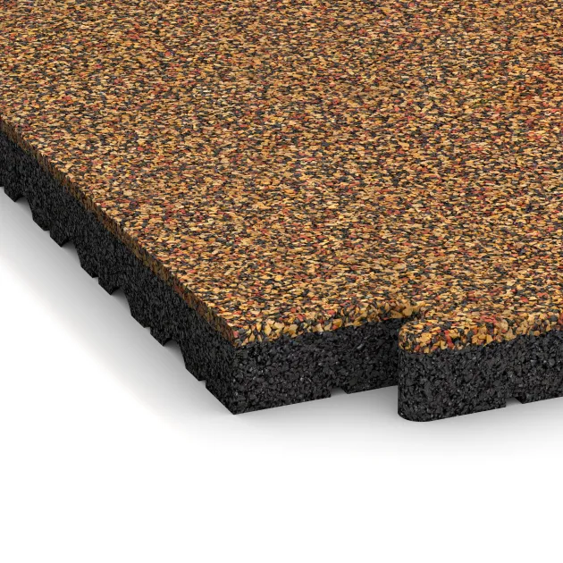 Detailaufnahme der Randausprägung von WARCO-Produkt 5120, Okrajová dlaždice HD, Format 1000 x 485 x 40 mm, Farbe Terra Cotta.