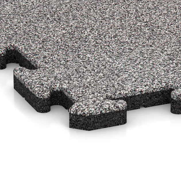 Detailaufnahme der Randausprägung von WARCO-Produkt 5011, Rohová dlaždice, Format 485 x 485 x 30 mm, Farbe Šedý melange.