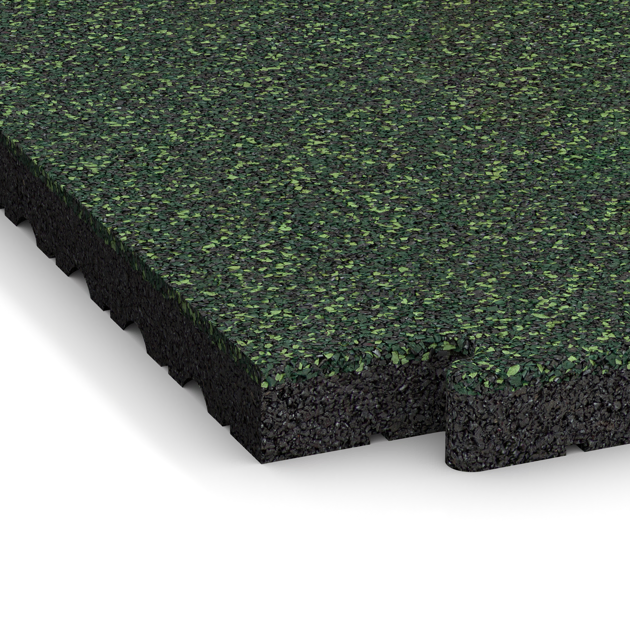 Detailaufnahme der Randausprägung von WARCO-Produkt 5143, Rohová dlaždice HD, Format 485 x 485 x 40 mm, Farbe Anglický trávník.