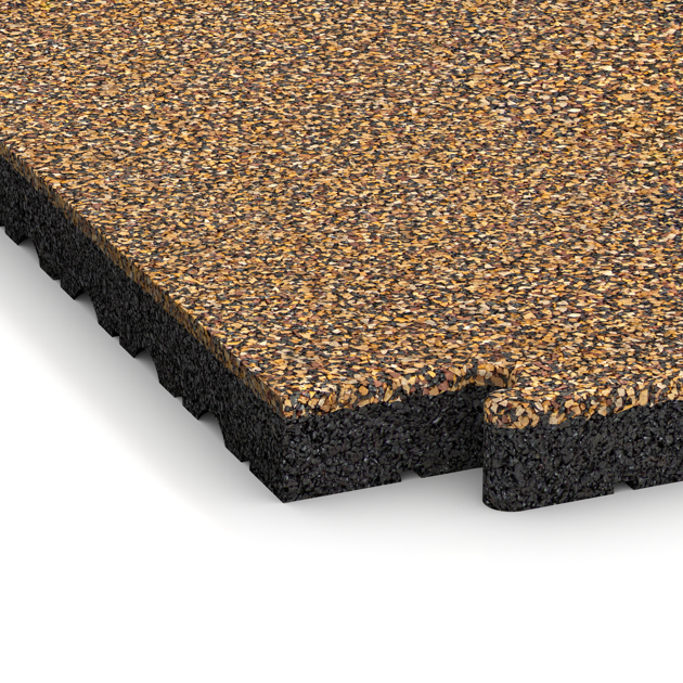 Detailaufnahme der Randausprägung von WARCO-Produkt 5110, Rohová dlaždice, Format 485 x 485 x 40 mm, Farbe Maroko.