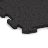 Detailaufnahme der Randausprägung von WARCO-Produkt 6102, Vnitřní podlahová dlaždice puzzle, Format 500 x 500 x 18 mm, Farbe Antracit.