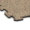 Detailaufnahme der Randausprägung von WARCO-Produkt 5953, Vnitřní podlahová dlaždice puzzle, Format 1000 x 1000 x 18 mm, Farbe Travertin.
