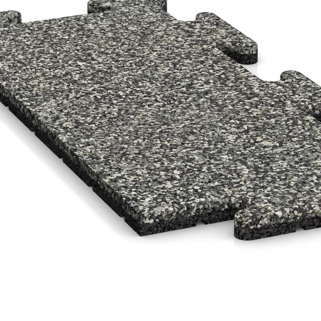 Detailaufnahme der Randausprägung von WARCO-Produkt 4690, Okrajová dlaždice, Format 500 x 235 x 18 mm, Farbe Šedý granit.