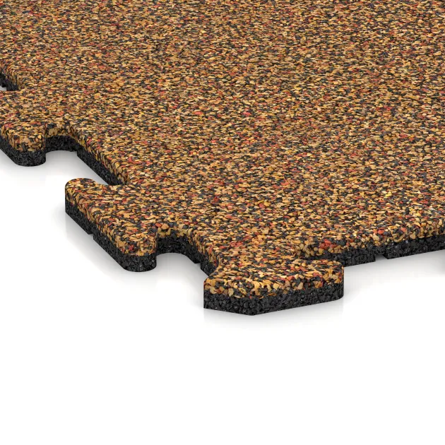 Detailaufnahme der Randausprägung von WARCO-Produkt 4759, Rohová dlaždice, Format 485 x 485 x 18 mm, Farbe Terra Cotta.